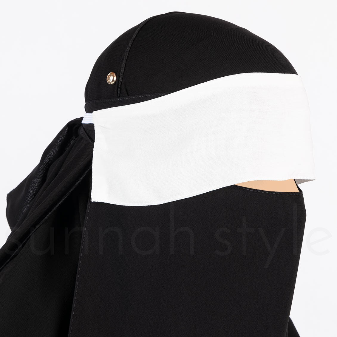 Sunnah Style Adjustable Niqab Flap White